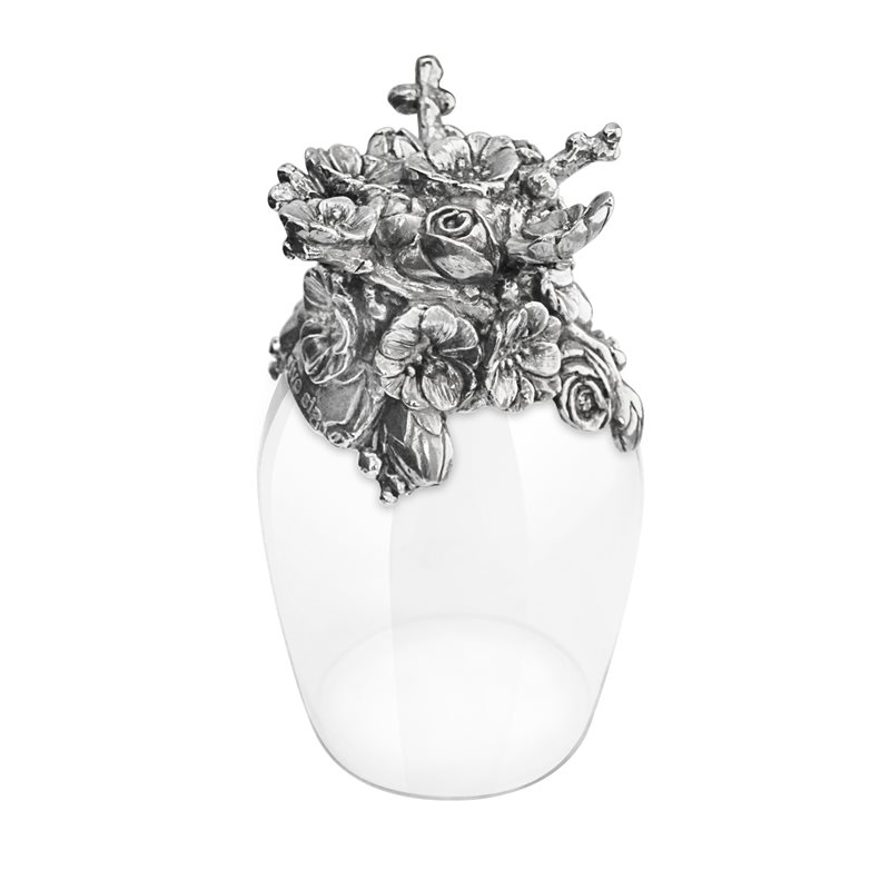 Flowers Month_WGR02F 12 Months Flower Wine Glass: Plum Blossom - Image 1