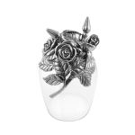 12 Months Flower Wine Glass: Rose