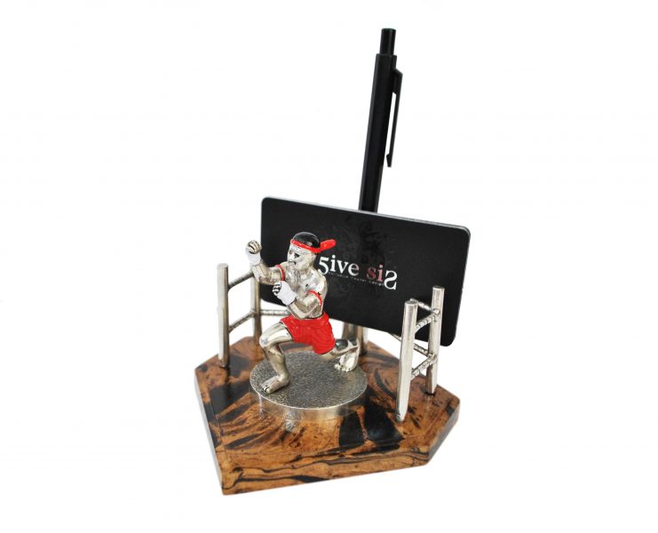 NCMT02_1 Thai Pen & Name Card Holder: Thai Boxing 2 - Image 1