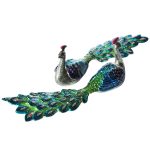 Peacock Enamel Painted Pepper & Salt Shaker - Image 2