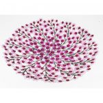 Orchid Enamel Painted Tray (Round Shape) - Image 3