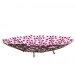 Orchid Enamel Painted Tray (Round Shape) - Image 2