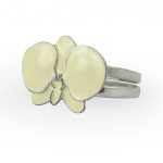Orchid Enamel Painted Napkin Ring - Image 2