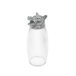 12 Chinese Zodiac Champagne Glass: Wolf - Image 3