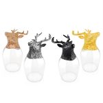 Europe Wine Glass: Deer - Image 5